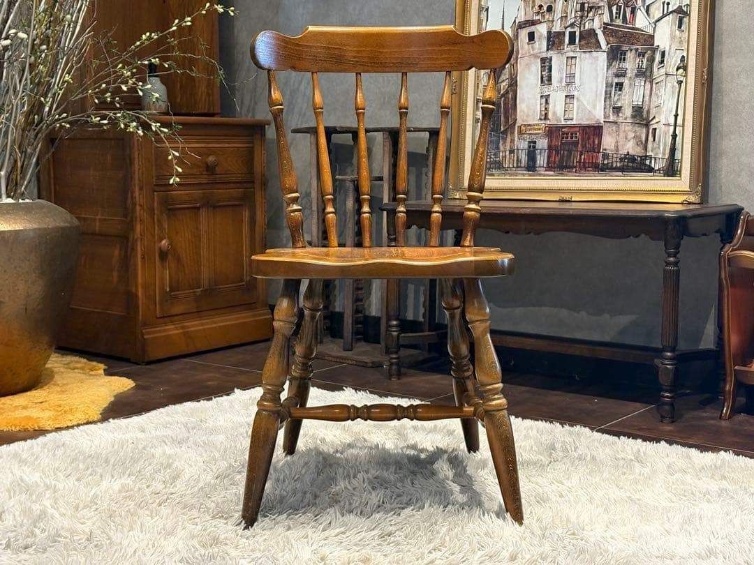 飛騨産業 キツツキマーク ウィンザーチェア スポークチェア