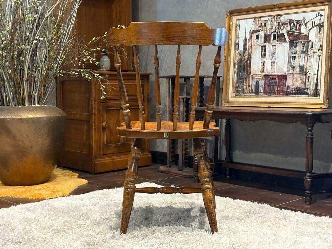 飛騨産業 キツツキマーク ウィンザーチェア スポークチェア