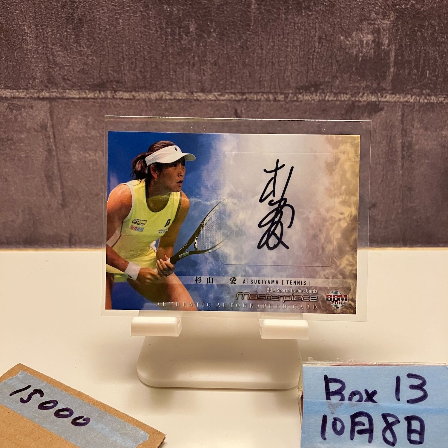 2016 BBM 杉山愛 51 90 直筆サインカード Masterpiece カード