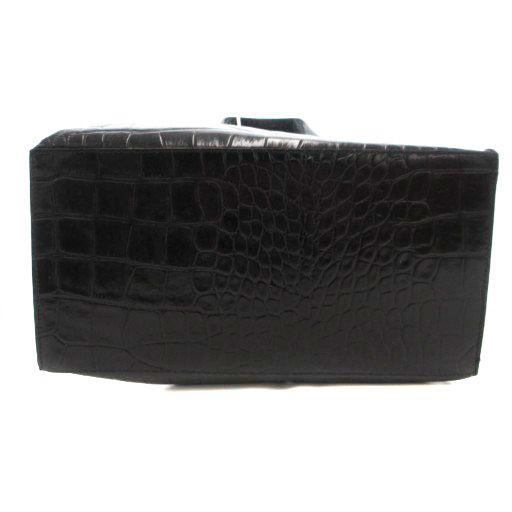 フルラ FURLA ハンドバッグ クロコ型押し レザー ビジネス ロゴ