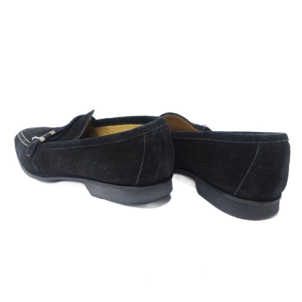 エルメス HERMES ローファー Hロゴ 金具 スエード レザー 36 1/2 約