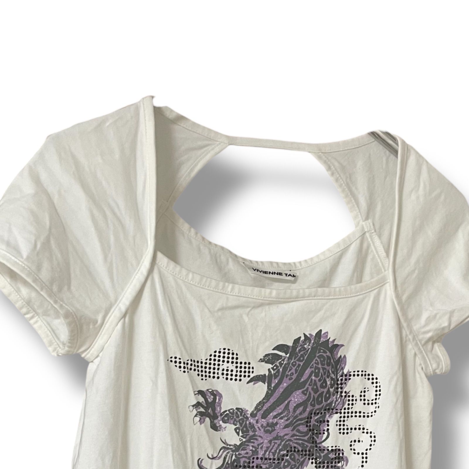 VIVIENNE TAM 半袖Tシャツ カットソー 0 XS ホワイト オフホワイト