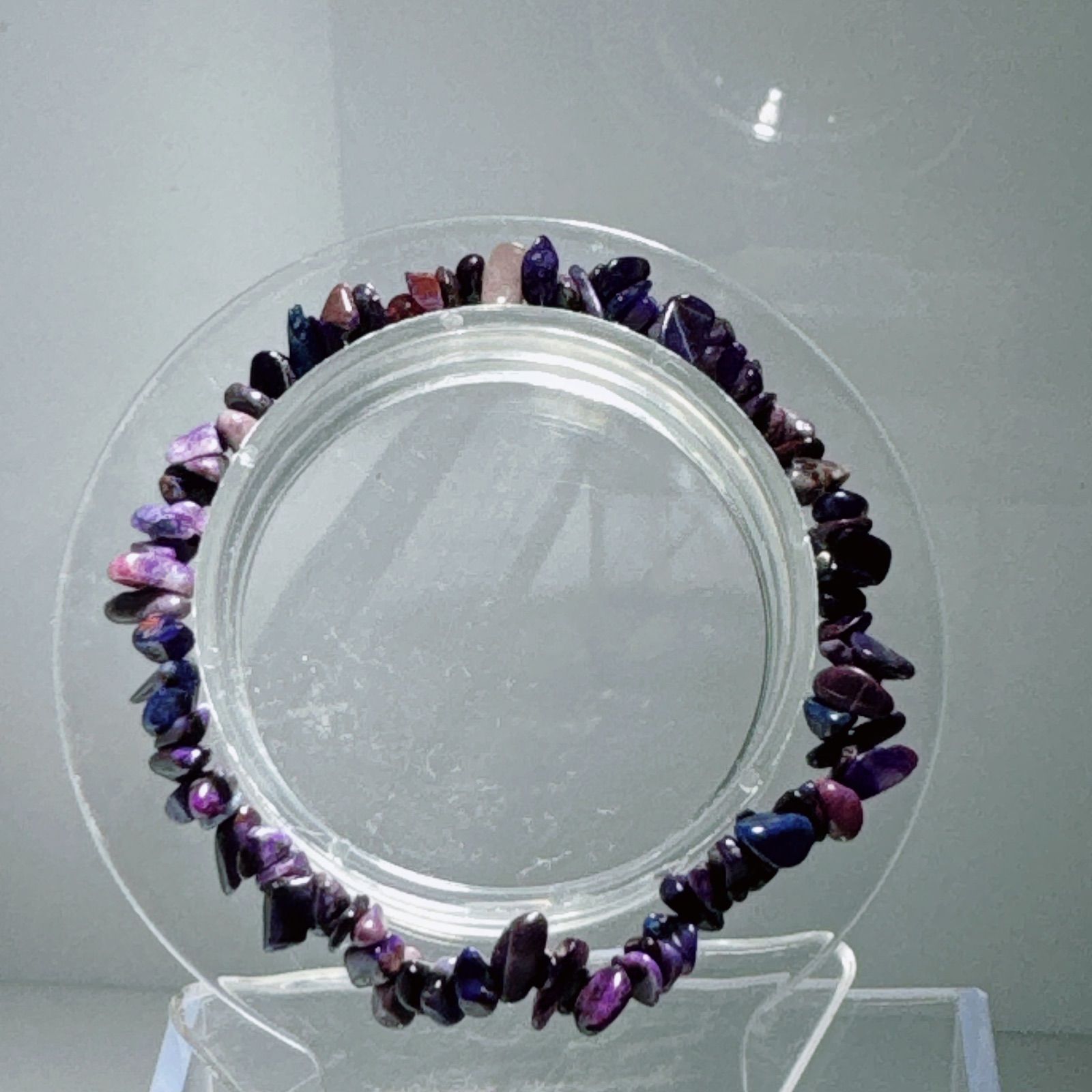 スギライトさざれブレスレット杉石さざれブレスレットNO25-2425 - メルカリ