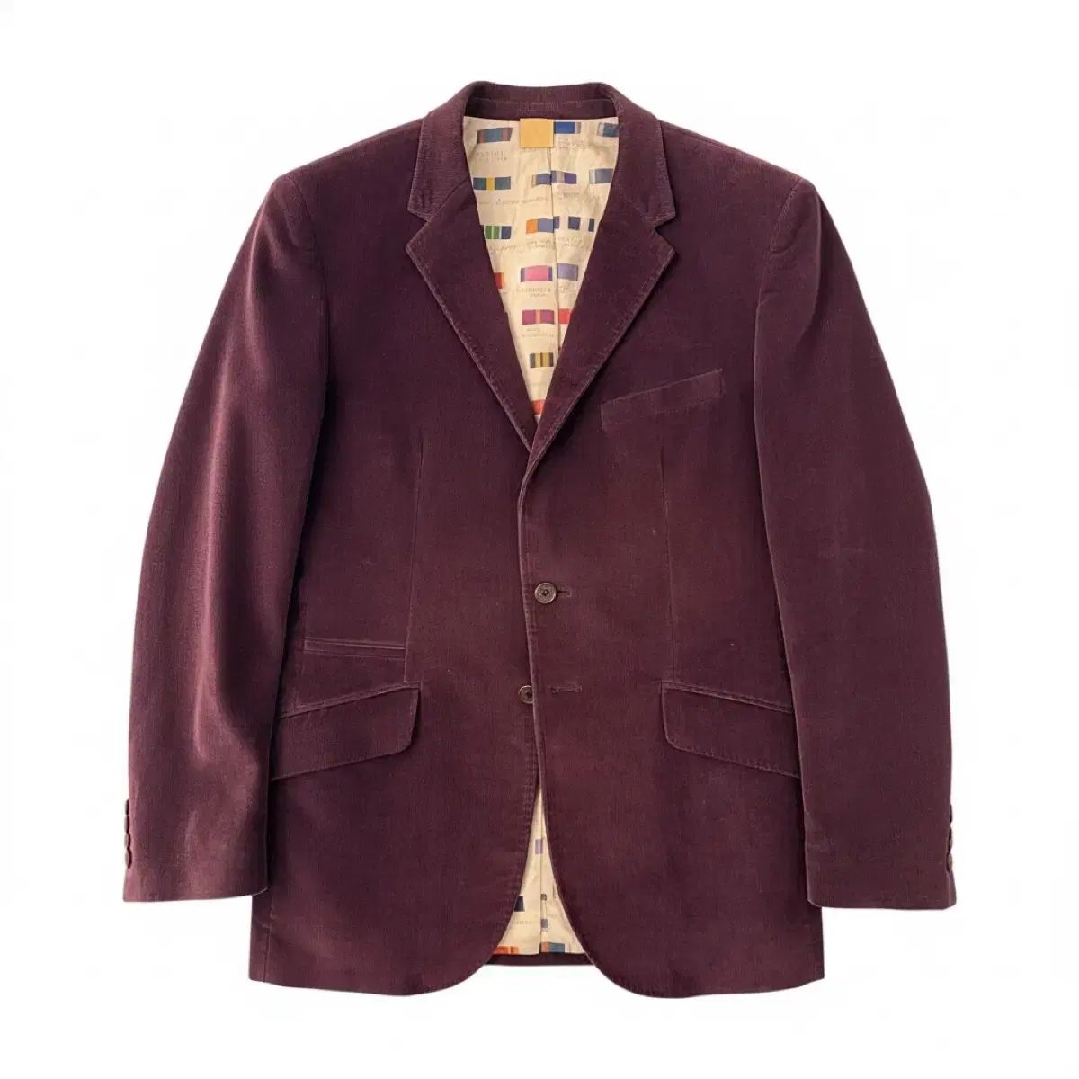 Paul Smith バーガンディ コーデュロイ ジャケット 38 48