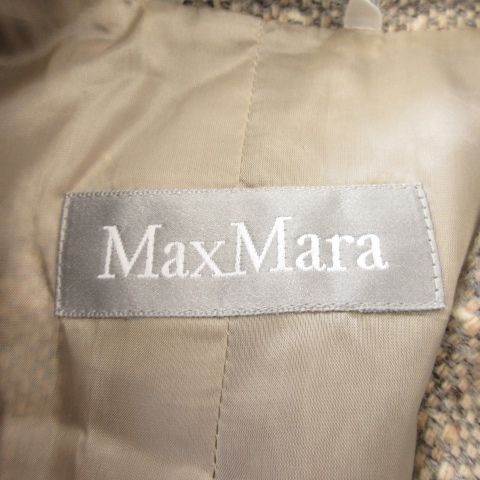 マックスマーラ MAX MARA テーラードジャケット ツイード 総裏地 3B