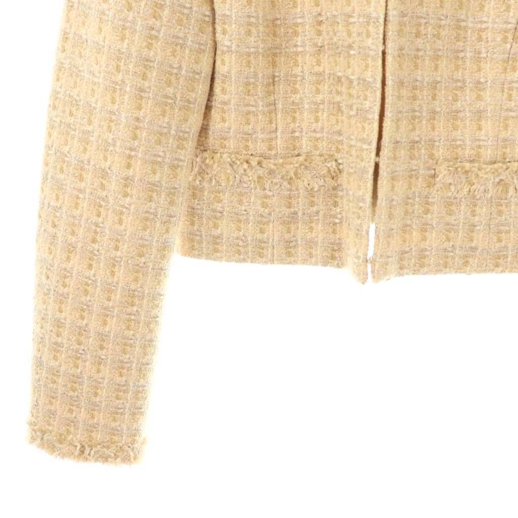 アベニールエトワール Aveniretoile ツイード ジャケット ノーカラー