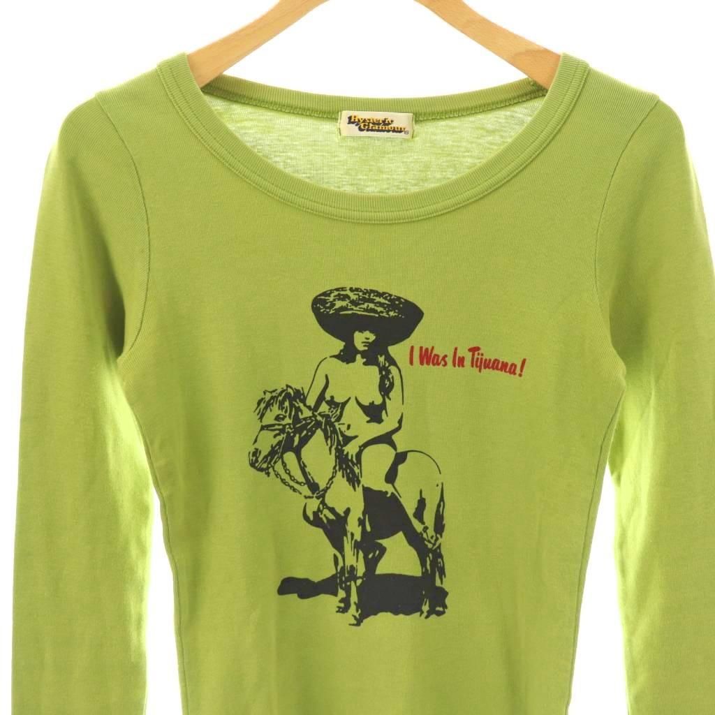 ヒステリックグラマー HYSTERIC GLAMOUR 長袖カットソー F オリーブ