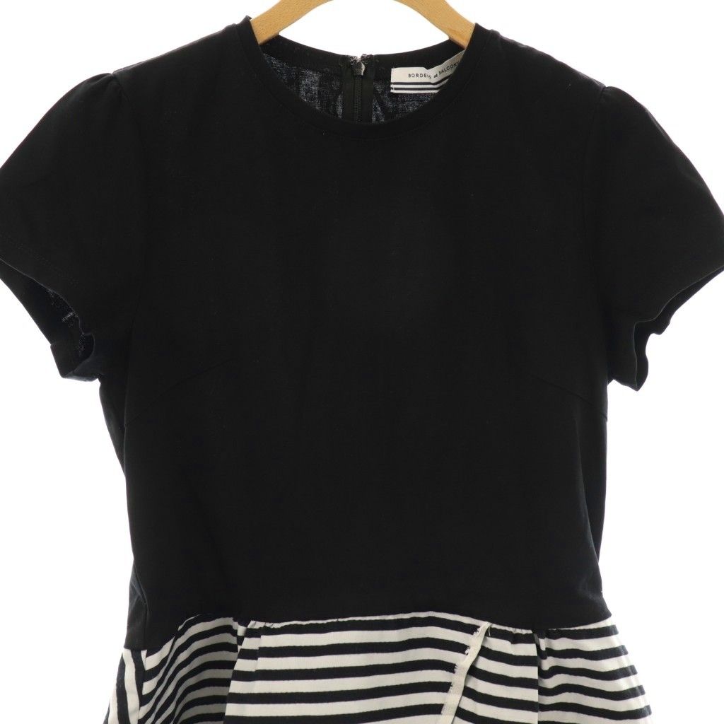 BORDERS at BALCONY 半袖Tシャツ ブラック レディース SHIRT PUFF TEE | BORDERS at BALCONY (Women)/ボーダーズ