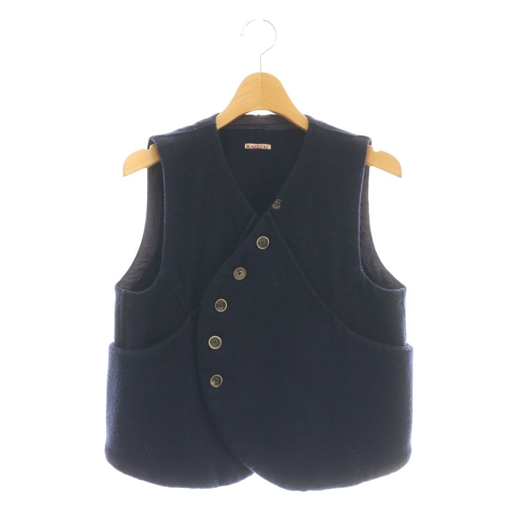 キャピタル　ベスト 楽天市場】新品未使用 KAPITAL キャピタル ダウンベスト バンダナ転写