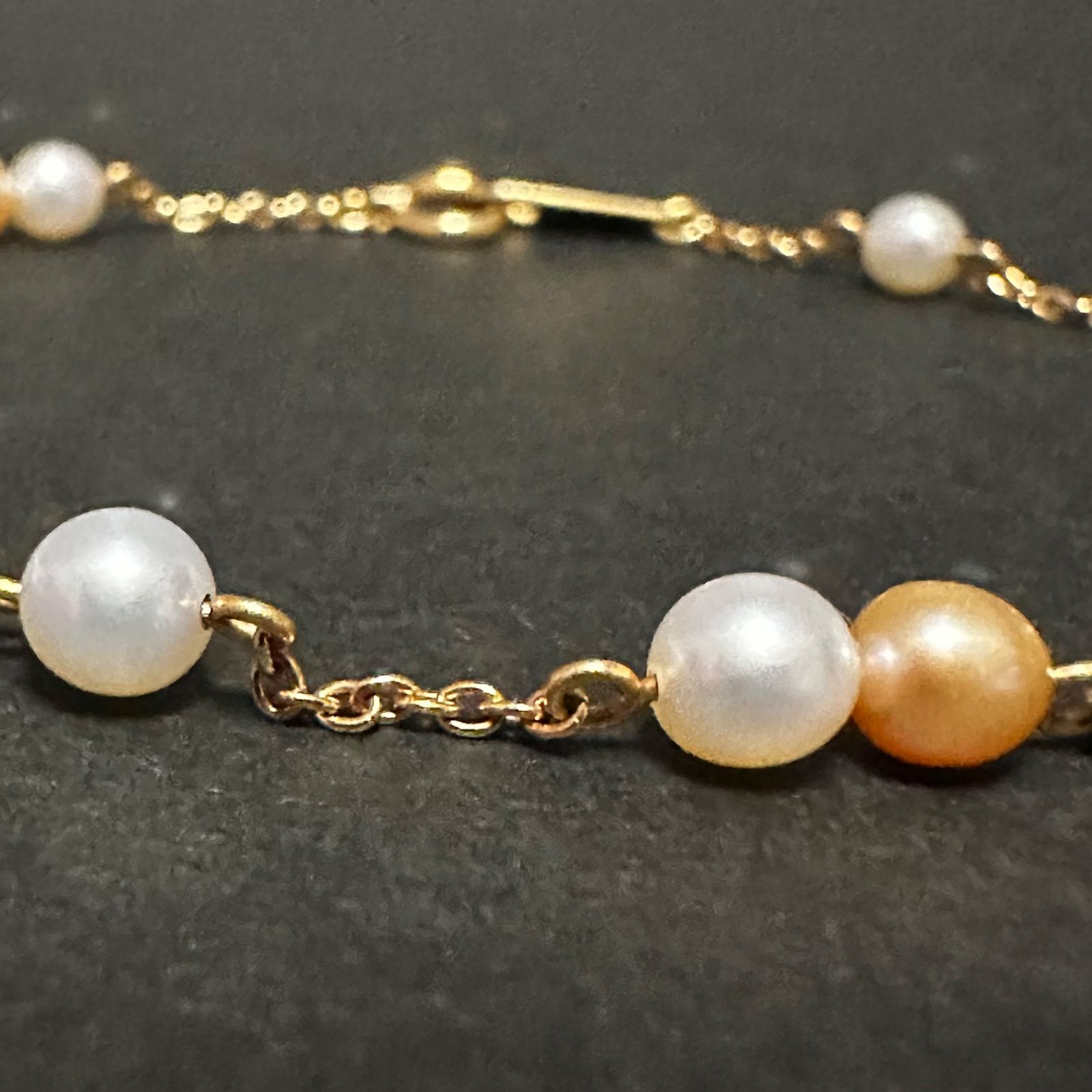 美品 タサキ TASAKI 田崎 田崎真珠 ブレスレット K18 淡水パール 真珠