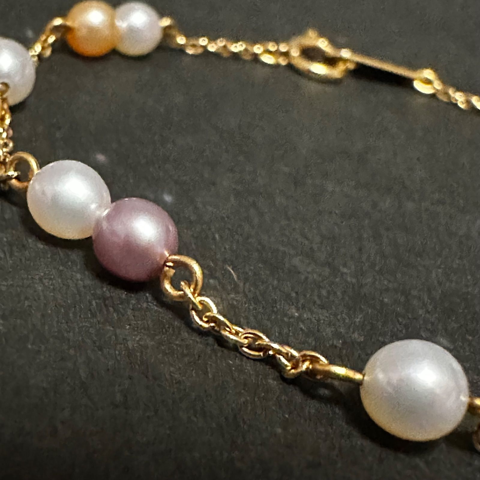 美品 タサキ TASAKI 田崎 田崎真珠 ブレスレット K18 淡水パール 真珠