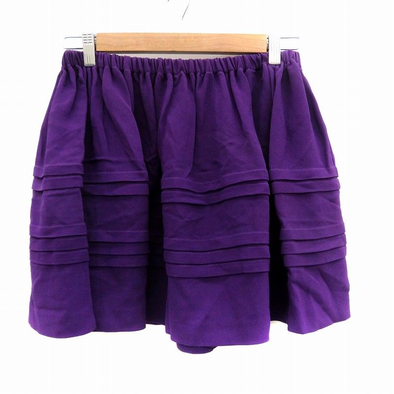 ミュウミュウ miumiu フレアスカート ティアードスカート ミニ丈 38 M