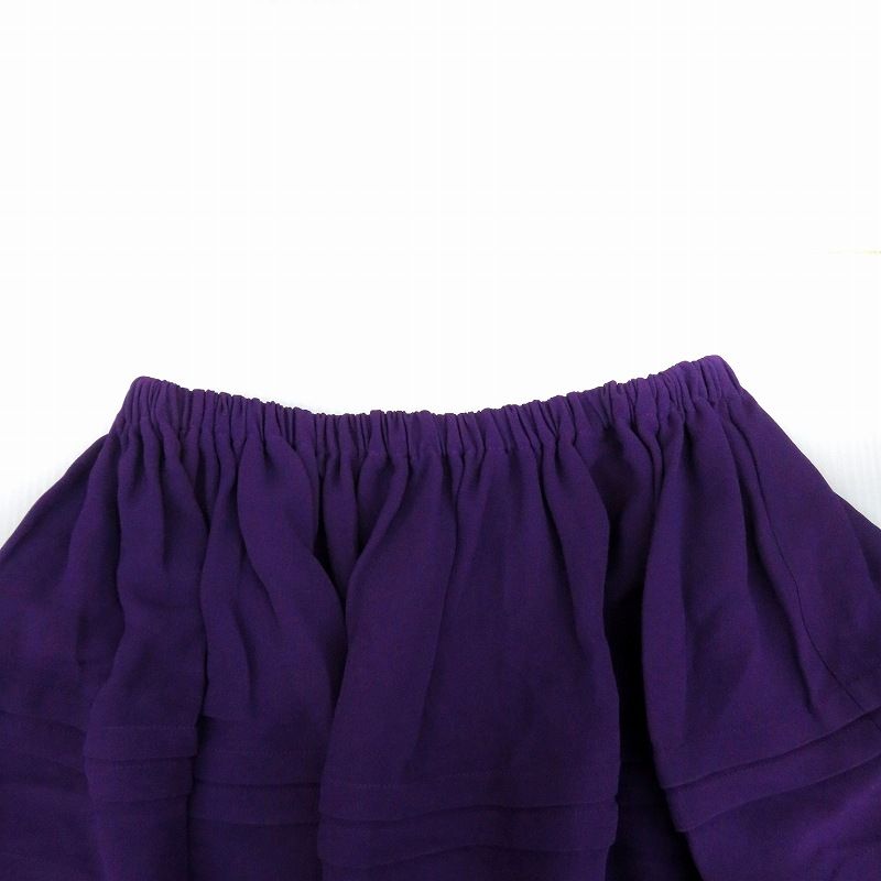 ミュウミュウ miumiu フレアスカート ティアードスカート ミニ丈 38 M