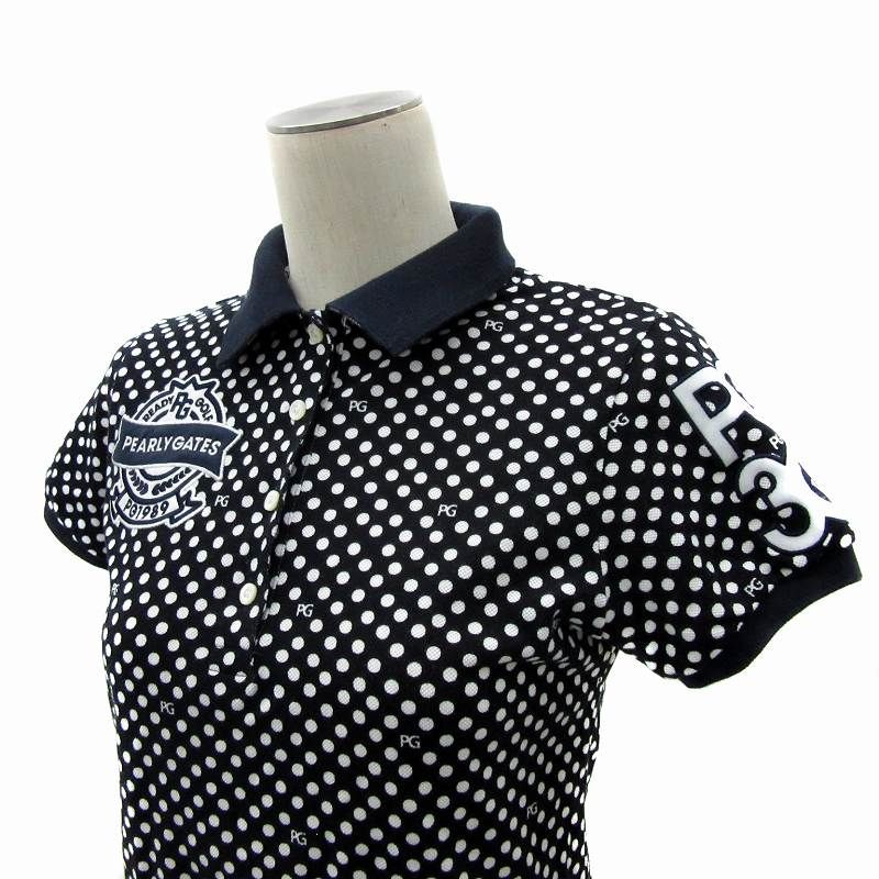 パーリーゲイツ PEARLY GATES ゴルフウエア ポロシャツ 半袖 ドット柄