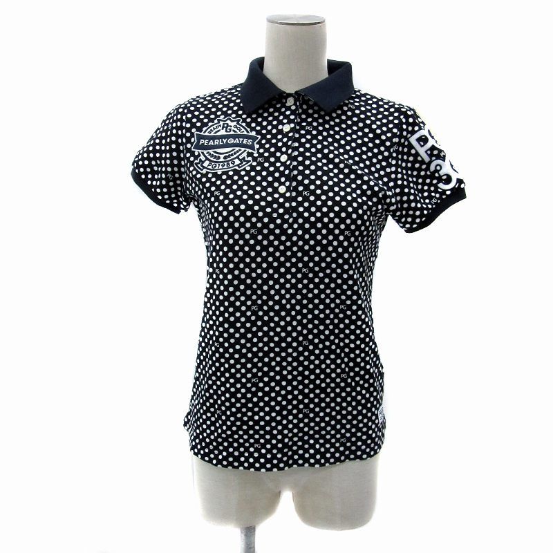 パーリーゲイツ PEARLY GATES ゴルフウエア ポロシャツ 半袖 ドット柄