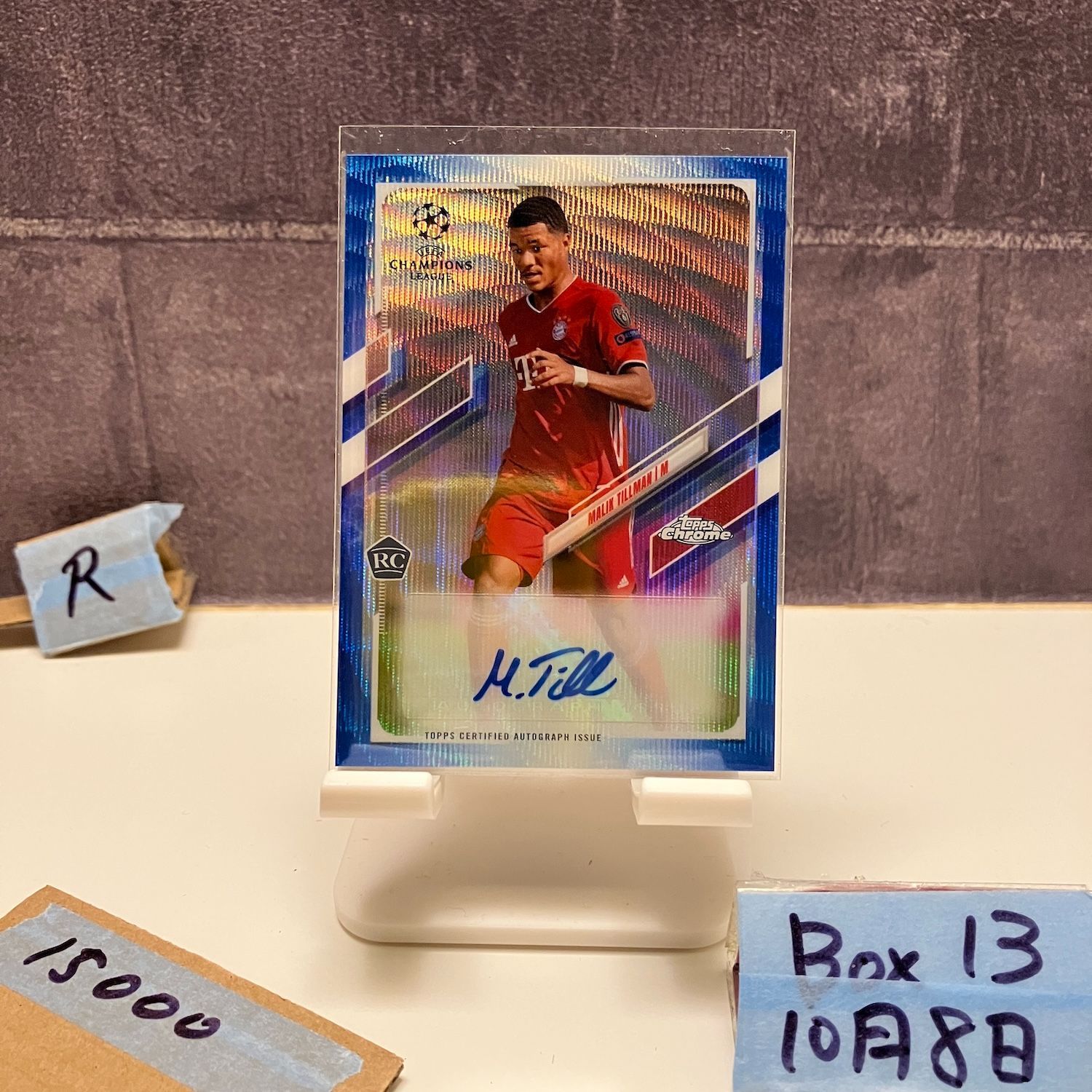 2020-21 Topps Chrome UEFA Chapions League Malek Tillman 33/75 直筆