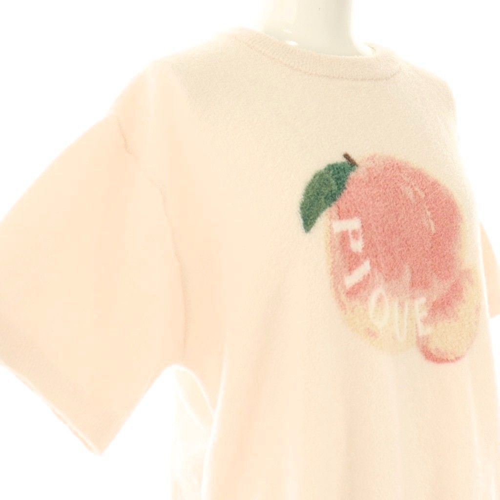 ジェラートピケ gelato pique フルーツ ジャガード プルオーバー