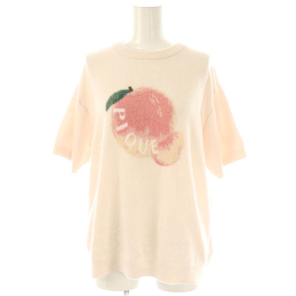 ジェラートピケ gelato pique フルーツ ジャガード プルオーバー