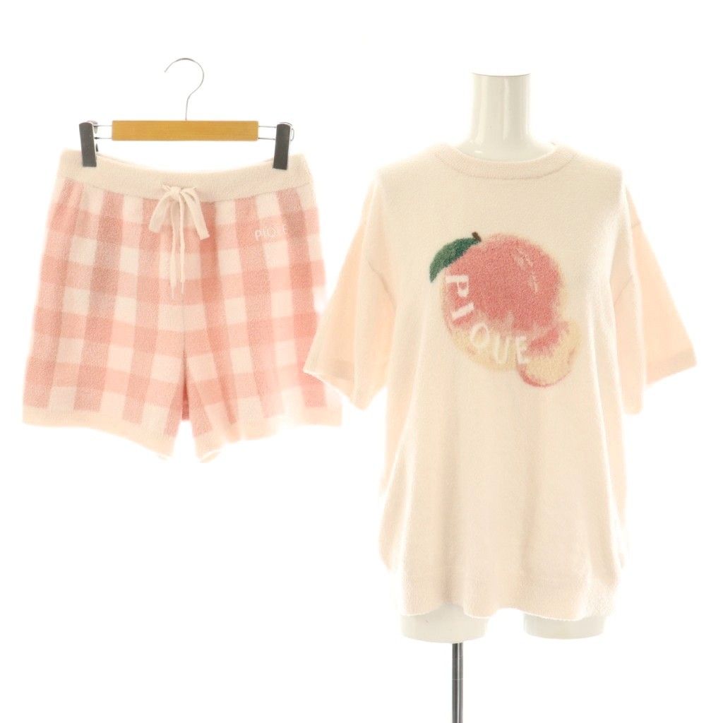 ジェラートピケ gelato pique フルーツ ジャガード プルオーバー