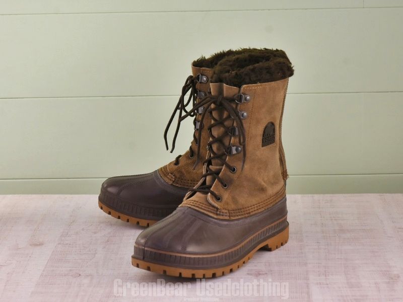 E 182 SOREL ビンテージ スノーブーツ 茶 メンズ 7 25 cm