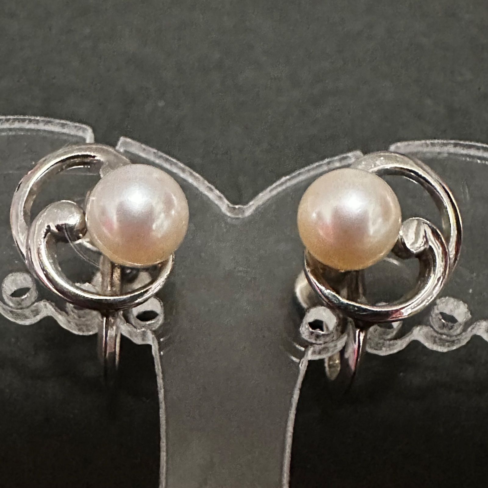 ミキモト イヤリング SV アコヤパール 真珠 パール 約6 0 mm シルバー イヤリング アクセサリー レディース