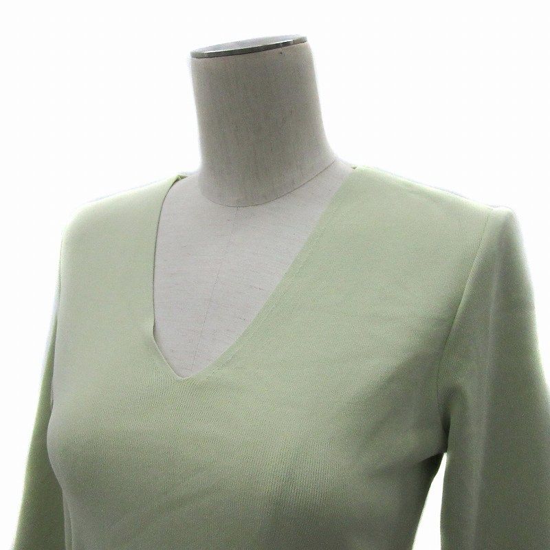 フォクシー FOXEY セインボーテ ニットトップ カットソー 長袖 Vネック