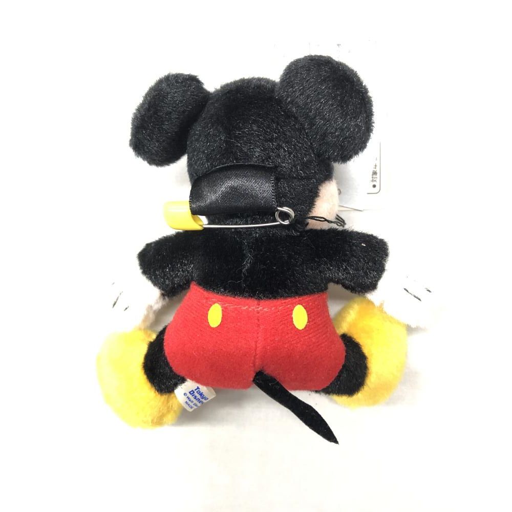 中古】東京ディズニーランド ミッキーマウス ぬいぐるみﾊﾞｯｼﾞ ﾚﾄﾛ調[15