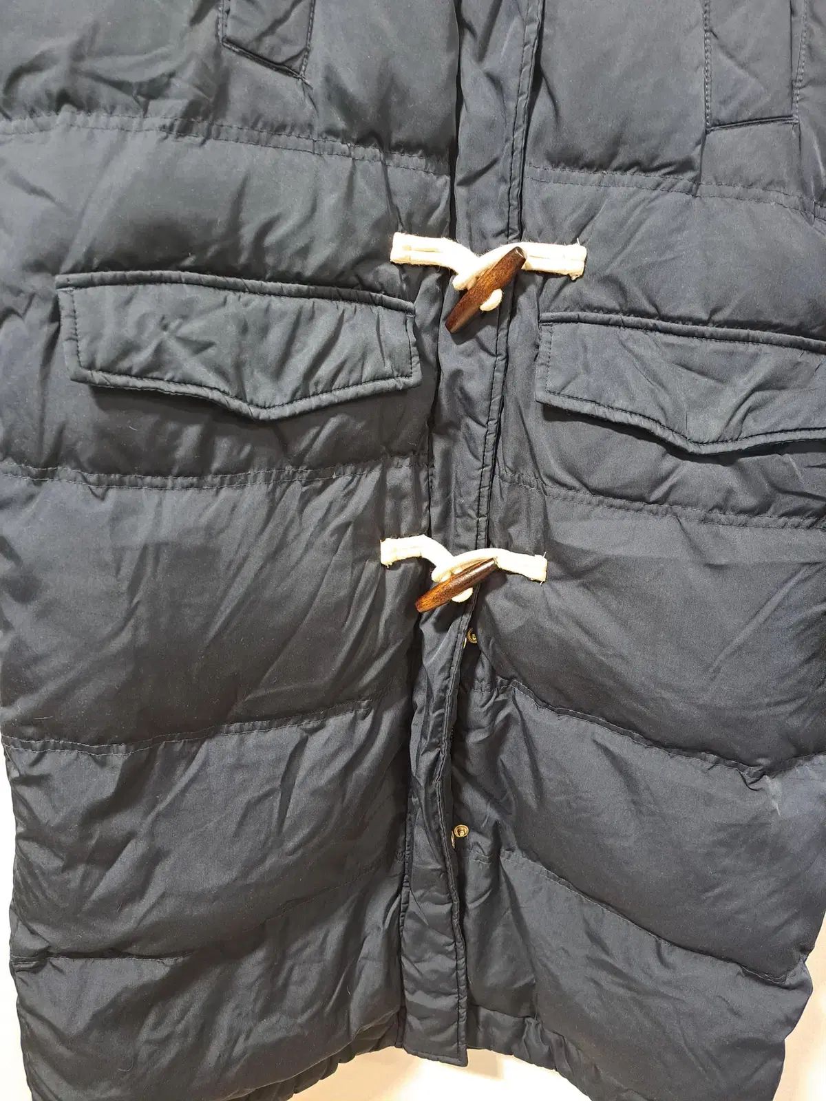 ラップLAP レディース ダウンジャケット ロング丈 トグルボタン アウター M