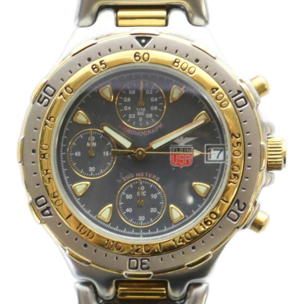 エルジン ELGIN FK-549-A 腕時計 ウォッチ クォーツ カレンダー付き