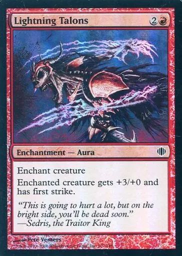 中古】マジックザギャザリング 107/249[C]：【ALA】【FOIL】Lightning