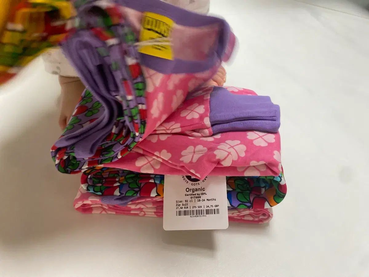  ダンシングクローバーピンク 92 ツーウェイ ドレスオール ベビー服(~95cm)