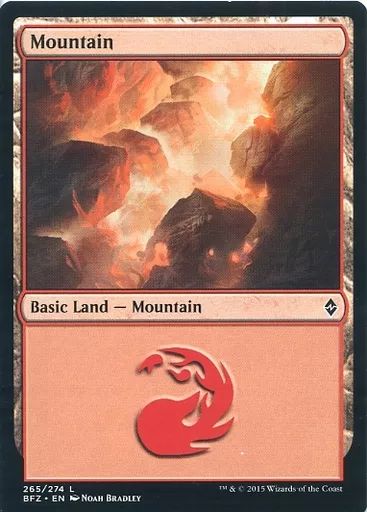 中古】マジックザギャザリング [C]：Mountain(265/274)/山(265/274