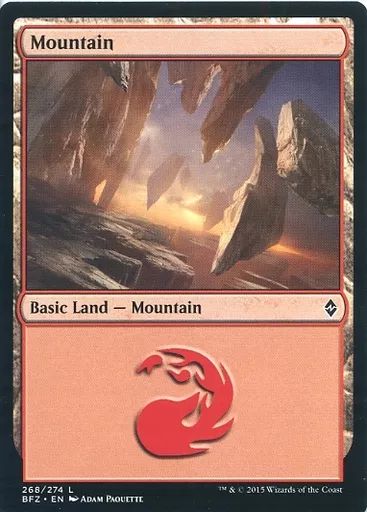 マジック　ザ　ギャザリング 中古】マジックザギャザリング [C]：Mountain(268/274)/山(268/274