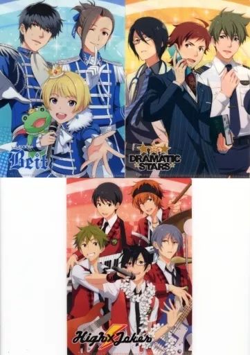 中古】クリアファイル 集合 A5クリアファイルセット(3枚組) 「アイドル