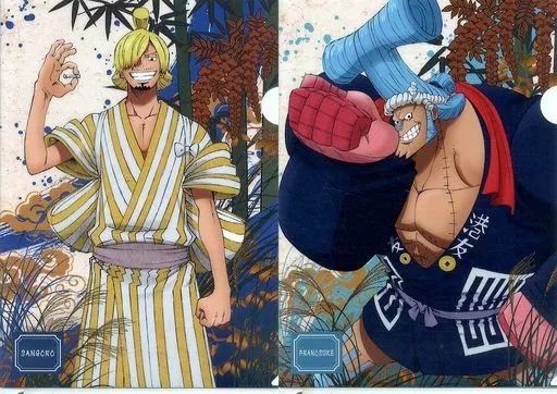 中古】クリアファイル サン五郎A/フランキー A4クリアファイルセット(2