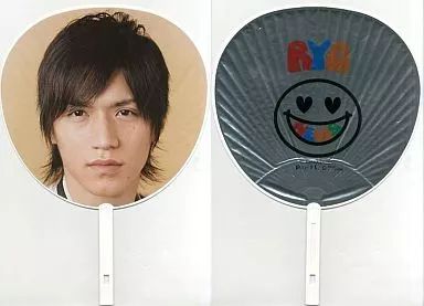 中古】うちわ(男性) 錦戸亮 ジャンボうちわ(シルバー) 「NEWS CONCERT