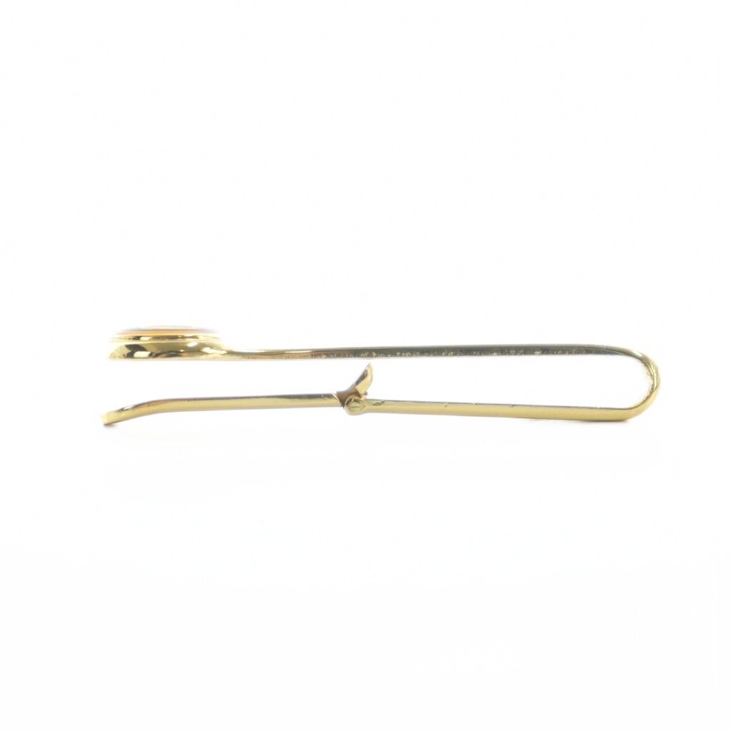 グッチ GUCCI ネクタイピン アクセサリー ロゴ クリップ式 ゴールド色