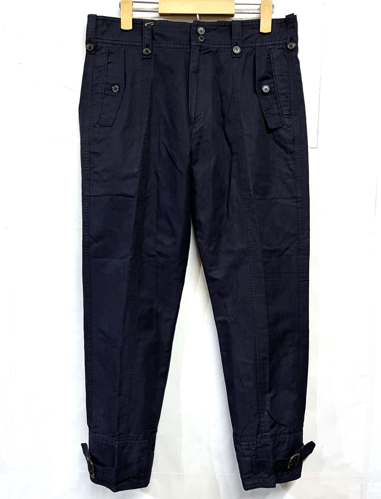 90 s ヴィンテージ デッドトック DRIES VAN NOTEN ドリスヴァンノッテン 裾ベルト ミリタリー トラウザーズパンツ