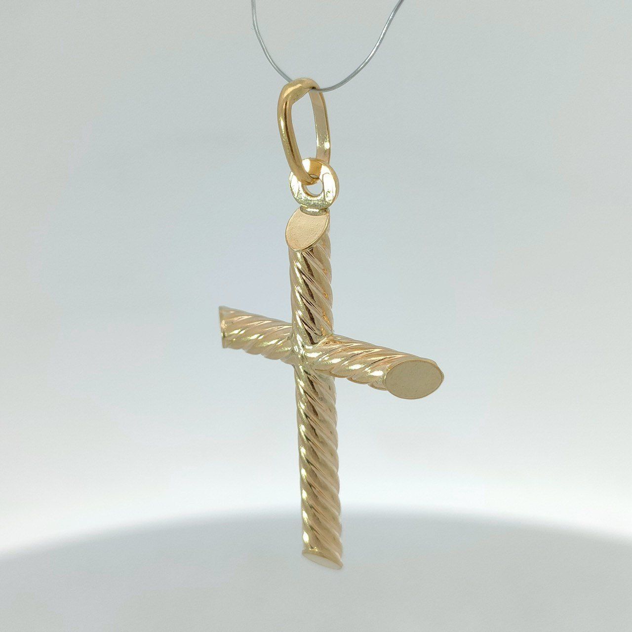 18金 K18 男女兼用 ウノアエレ 十字架クロス ネックレストップ 2.41g