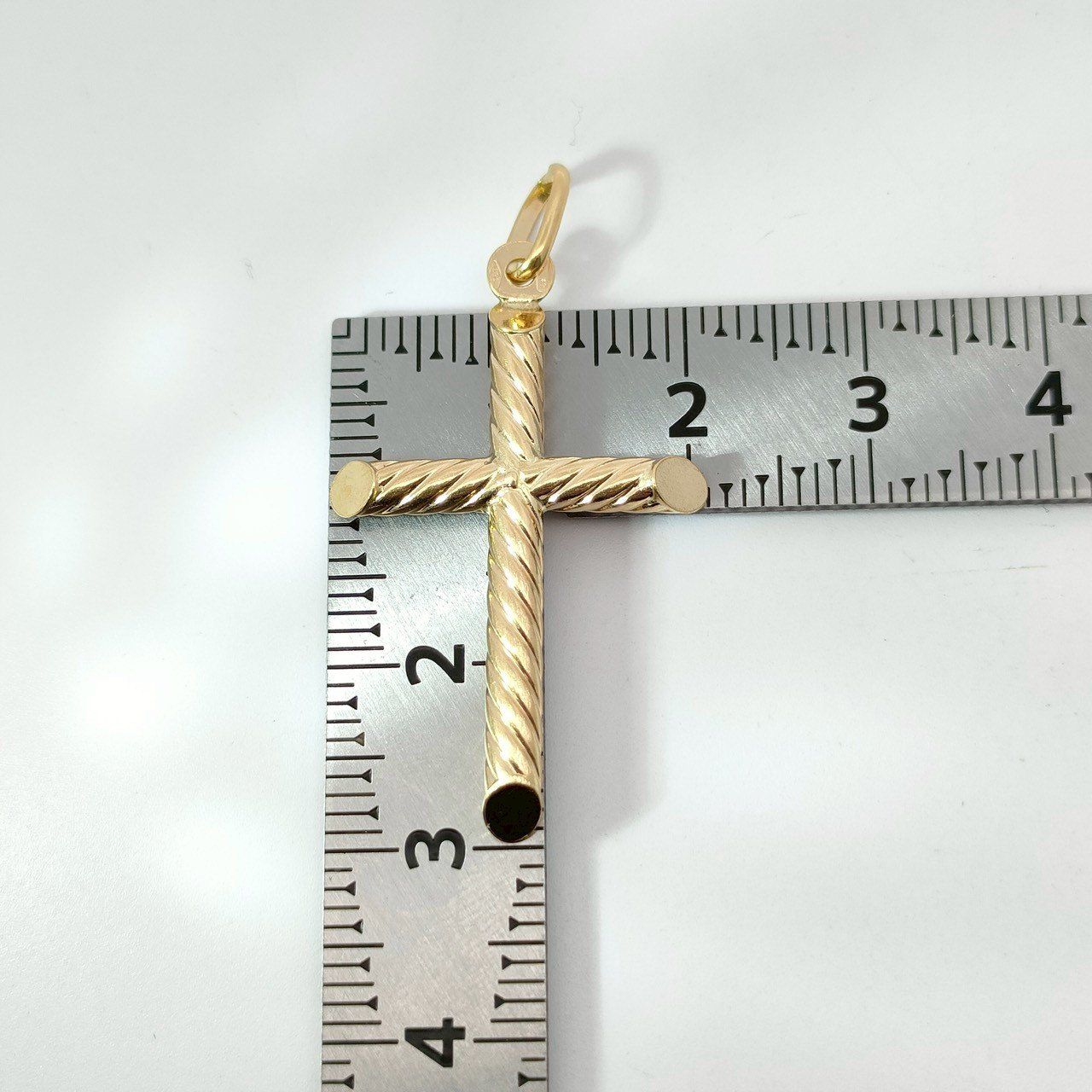 18金 K18 男女兼用 ウノアエレ 十字架クロス ネックレストップ 2.41g