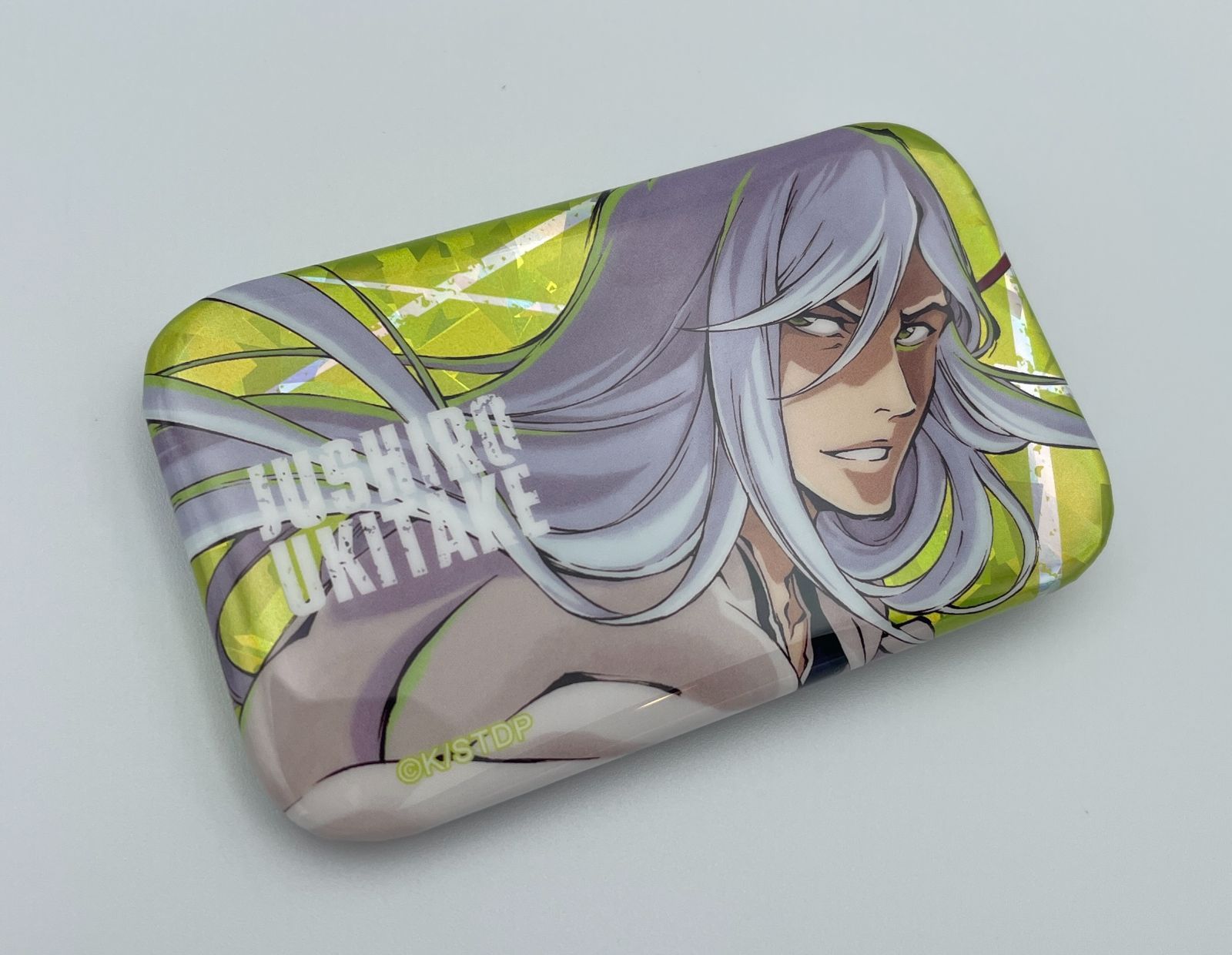 No.S26 浮竹十四郎 BLEACH ホロ加工スクエア缶バッジ - メルカリ