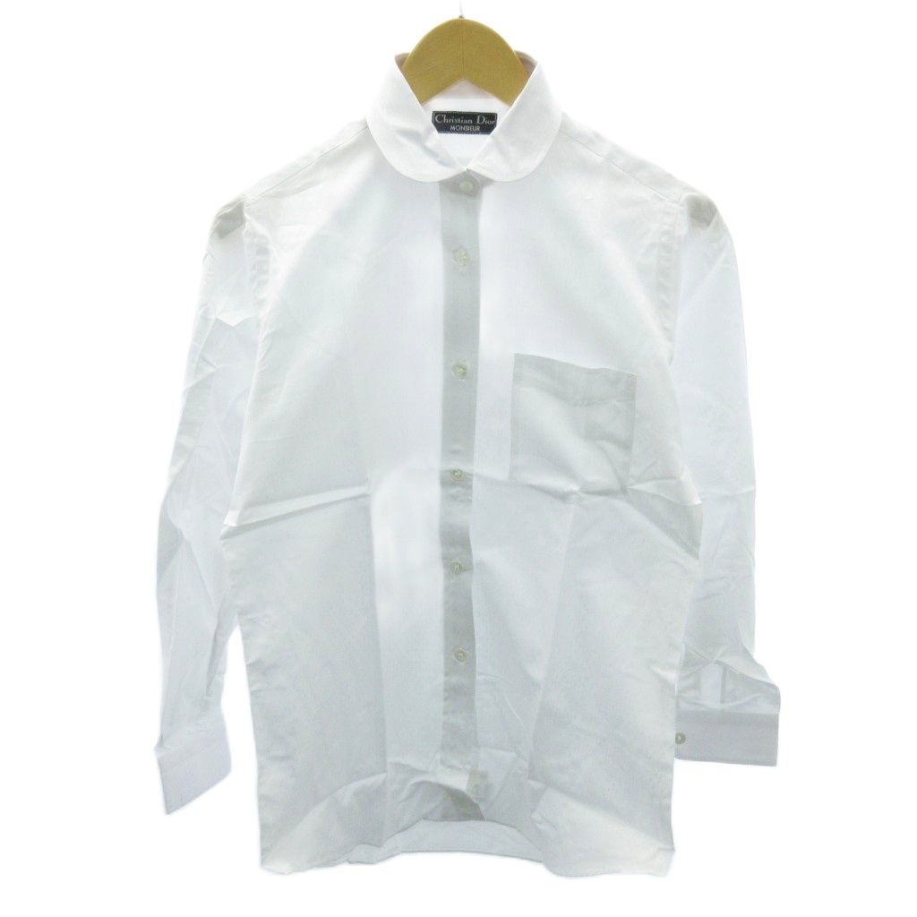 クリスチャンディオール Christian Dior シャツ 無地 コットン 長袖 23