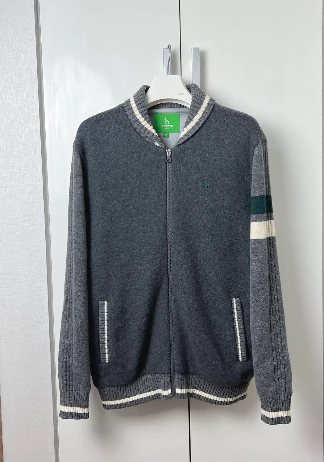 HAZZYS へジス ゴルフ 防風 ニット ジップアップ 105 110