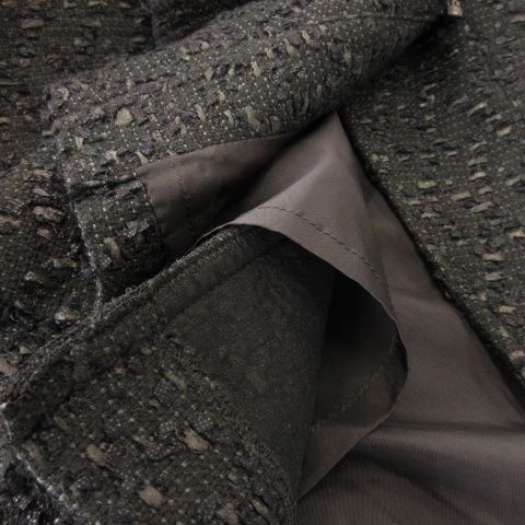 ルネ Rene TISSUE ツイードワンピース ひざ丈 サイドボタンデザイン