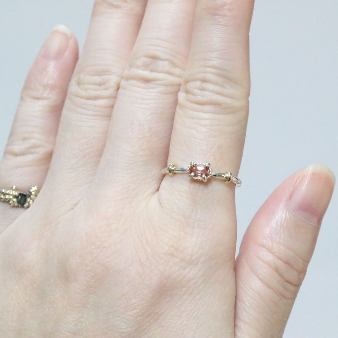 哀愁漂う煌めき✴︎シェリーカラー寄りインペリアルトパーズK10小