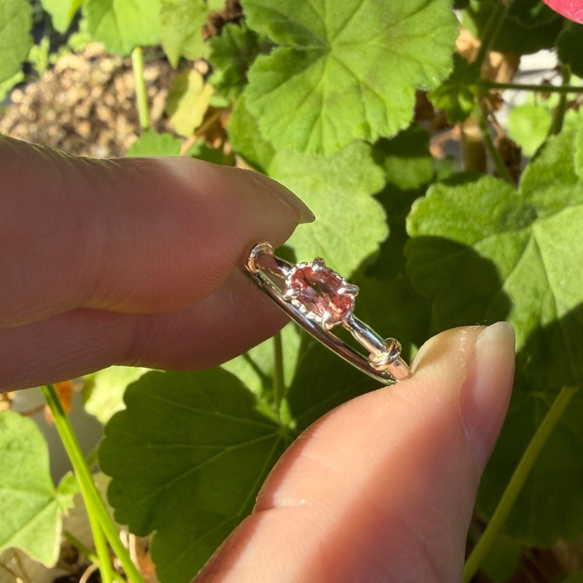 哀愁漂う煌めき✴︎シェリーカラー寄りインペリアルトパーズK10小