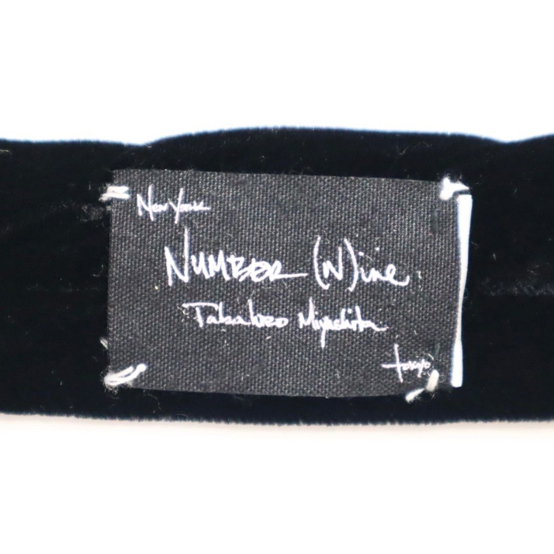 Number(n)ine by TAKAHIRO MIYASHITA archive velours narrow tie