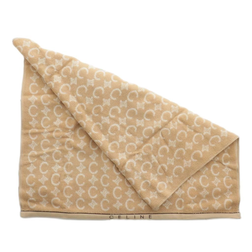 セリーヌ CELINE バスタオル ブランケット 総柄 ロゴ 63×120cm