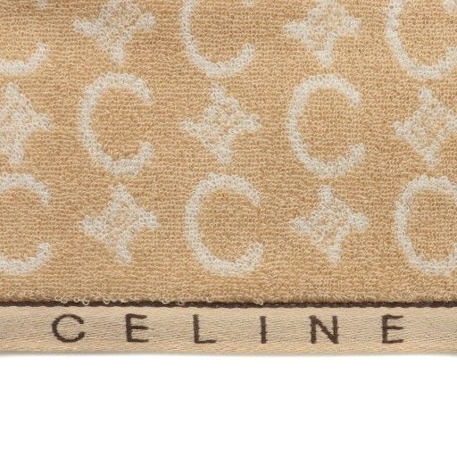 セリーヌ CELINE バスタオル ブランケット 総柄 ロゴ 63×120cm