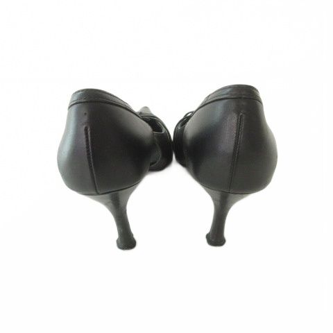 ダイアナ DIANA ポインテッドトゥ ヒール パンプス 日本製 21.5㎝ 黒